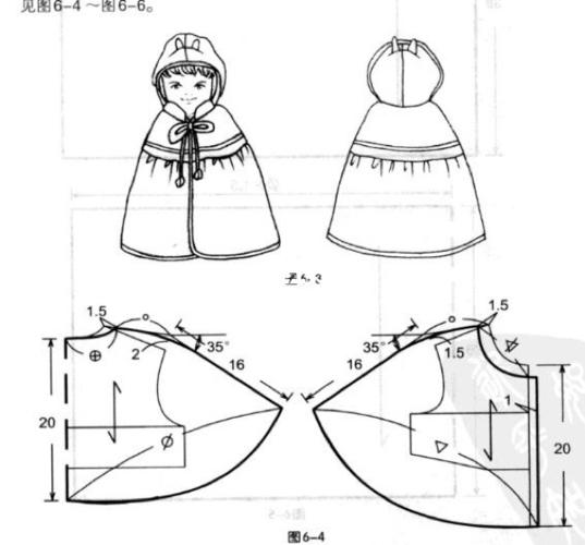 儿童披风斗篷裁剪图
