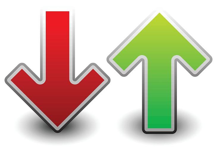 上下箭头标志是啥意思