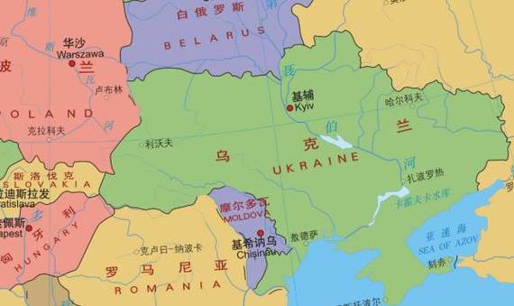 乌克兰地图位置世界地图
