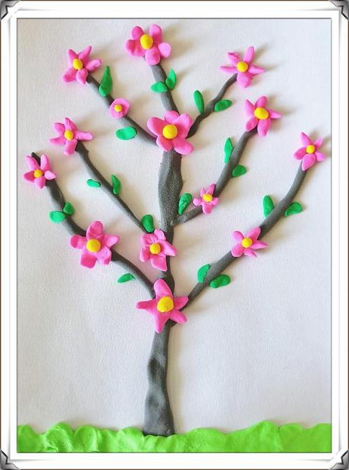 轻泥梅花制作