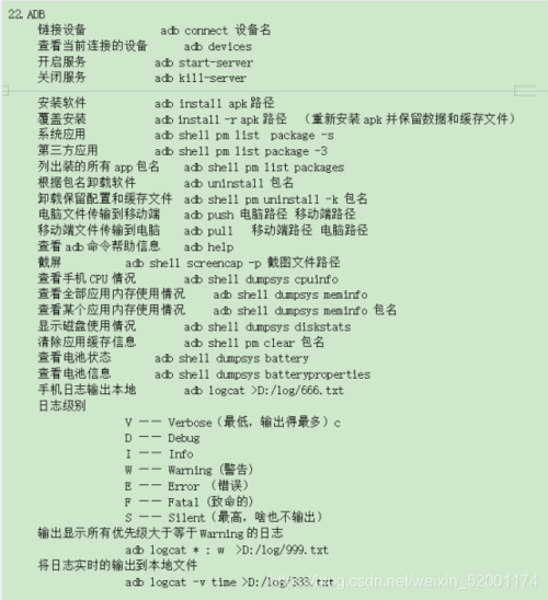 adb强制卸载命令截图