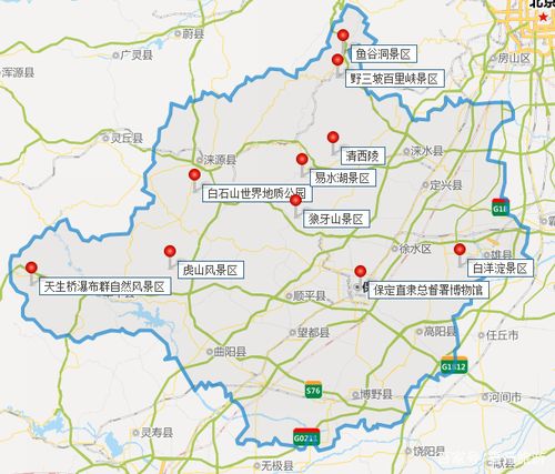 河北景点地图分布图图标