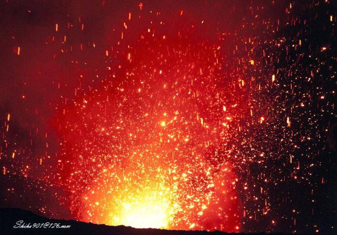 看火山