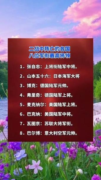 美国将军排名