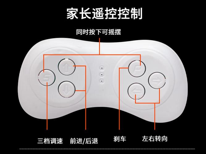 儿童电动童车遥控怎么使用图标