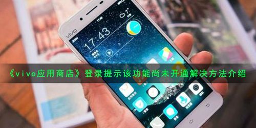 vivo应用商店登录功能未开通