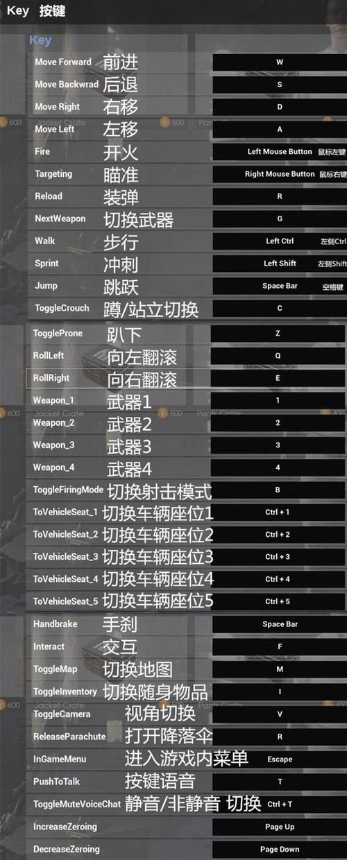 pubg快捷键常用大全截图