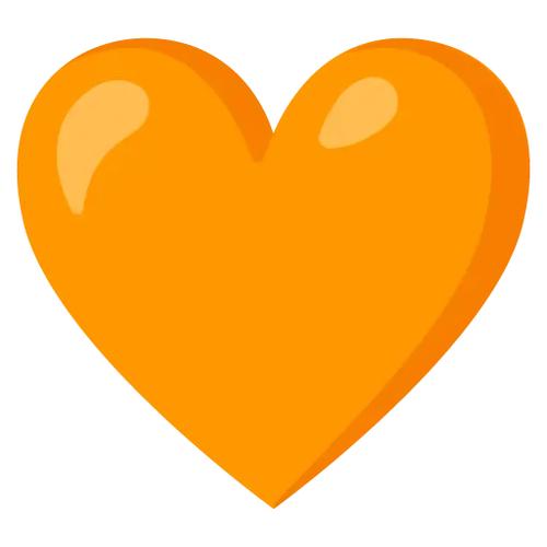 emoji橙色的心怎么打