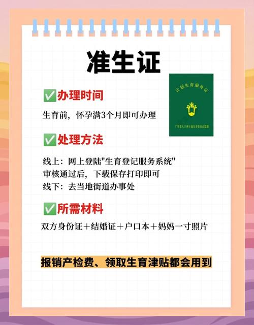 办理准生证需要哪些手续