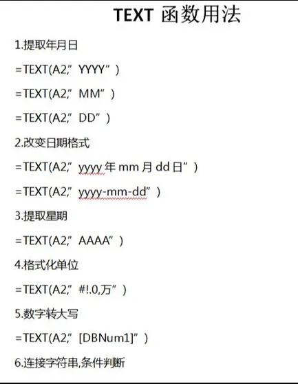 TEXT函数