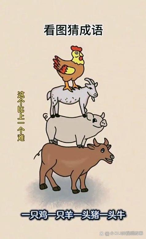牛猪羊鸡打一成语