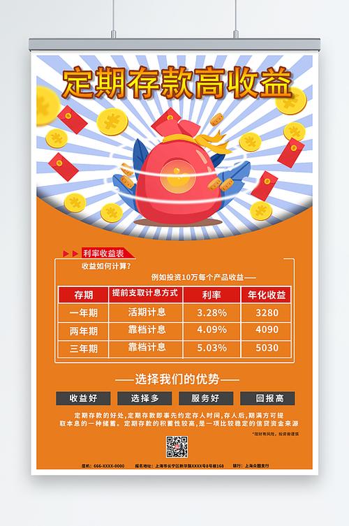 银行存款宣传单