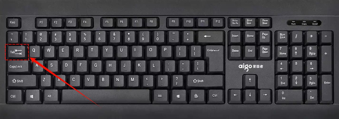 tab键在键盘的哪里图标