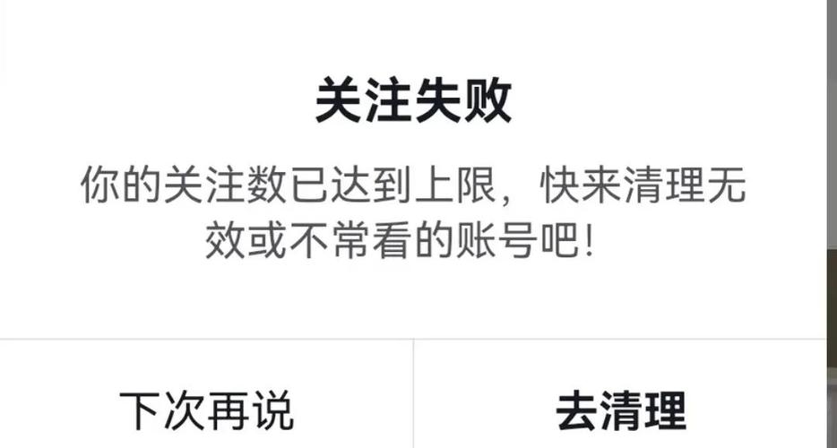 你的关注用户已达上限
