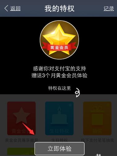 支付宝钻石会员标识