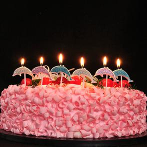 生日蜡烛颜色对比16岁应该怎么插