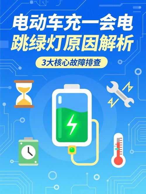 电动车充一会电就跳绿灯是怎么回事截图