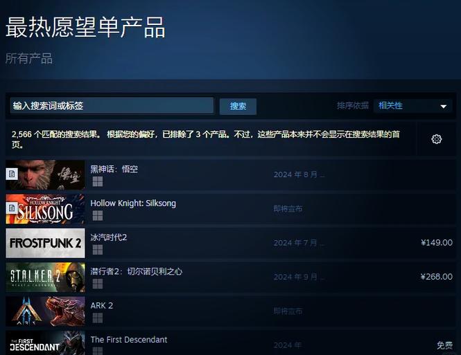 如何在steam上查看自己的心愿单