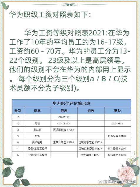 华为17级工资标准缩略图