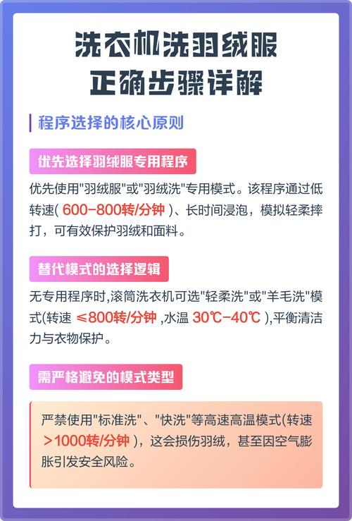 洗衣机洗羽绒服的正确方法