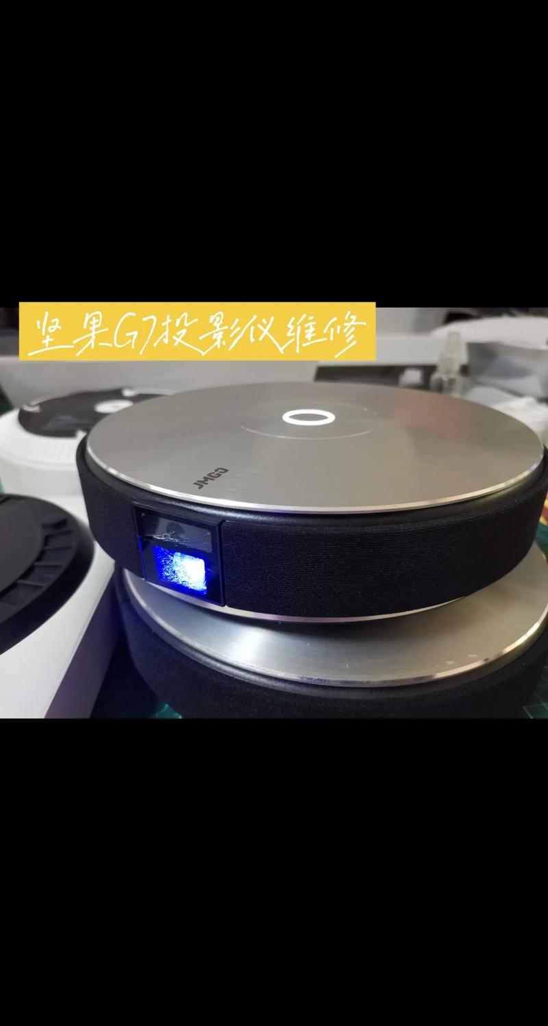 投影仪出现蓝色竖条纹图标