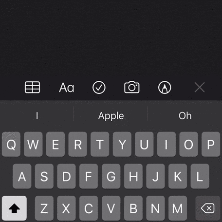 iphone打完字隐藏键盘
