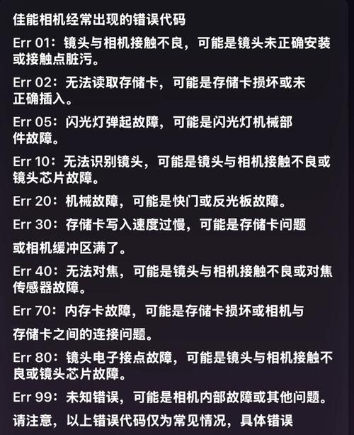 佳能e100-0001错误代码