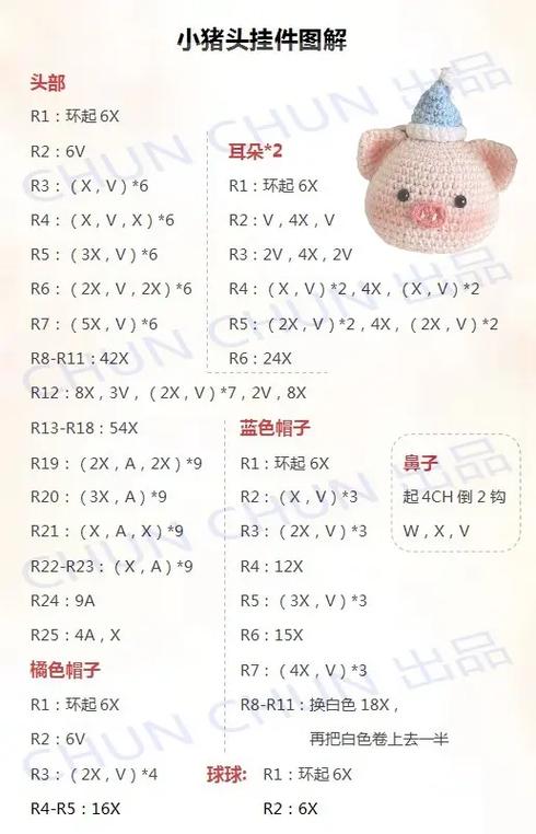 各种动物玩偶钩织方法