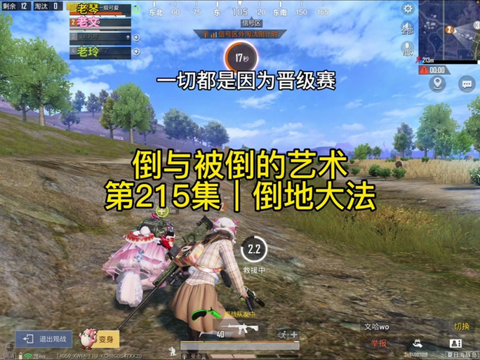 和平精英倒地r