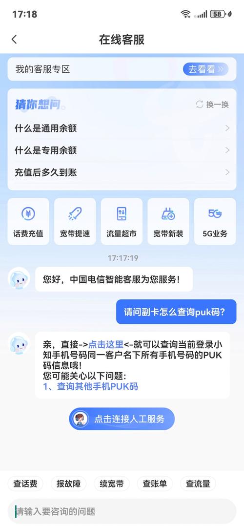 中国电信营业厅puk码查询