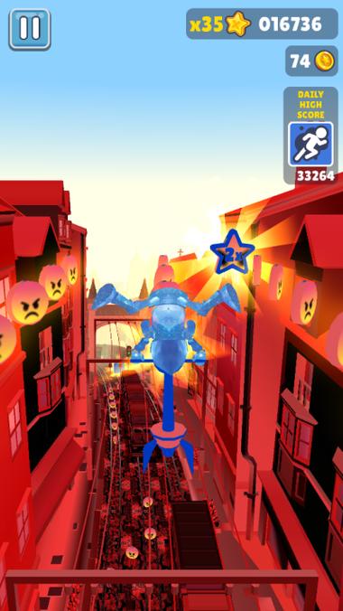 地铁跑酷血红色金币