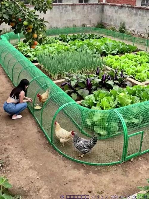 养鸡种菜一体棚