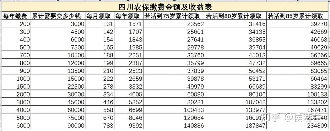 2024农保分几个档次呢