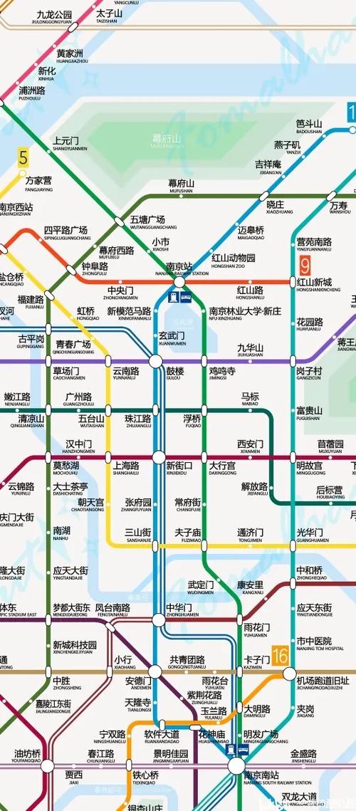 南京地铁2030年规划图图标