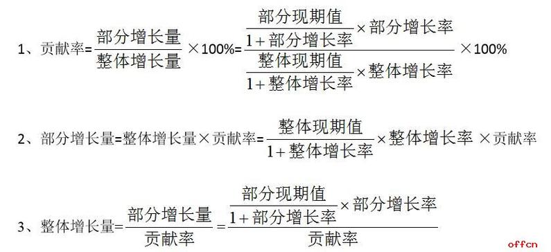 贡献度计算公式