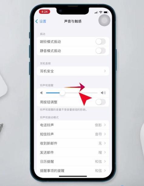 苹果X声音显示在那里设置