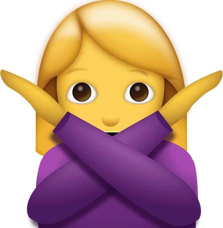 no的emoji表情截图
