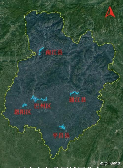 巴中市地图
