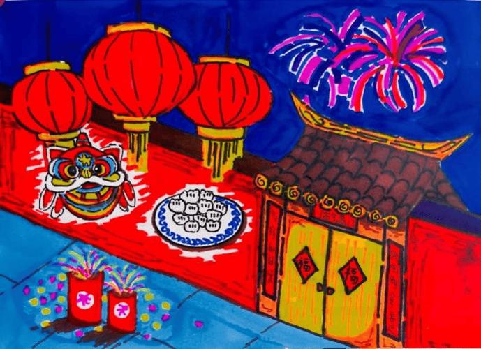 过年画画图片大全简单图标