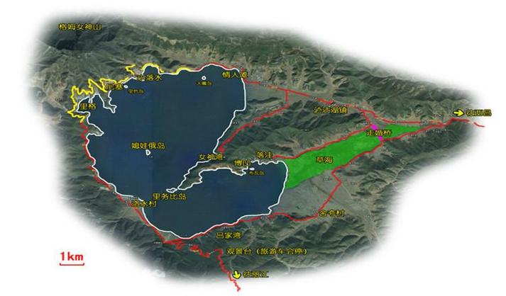 泸沽湖自驾环湖路线图缩略图