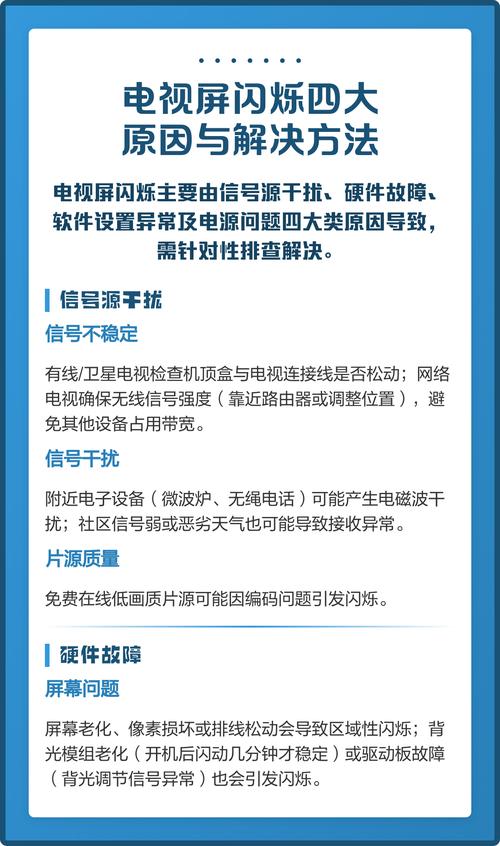 电视打开一闪一闪是怎么回事
