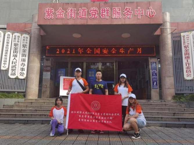 莲都区紫金街道办事处工作