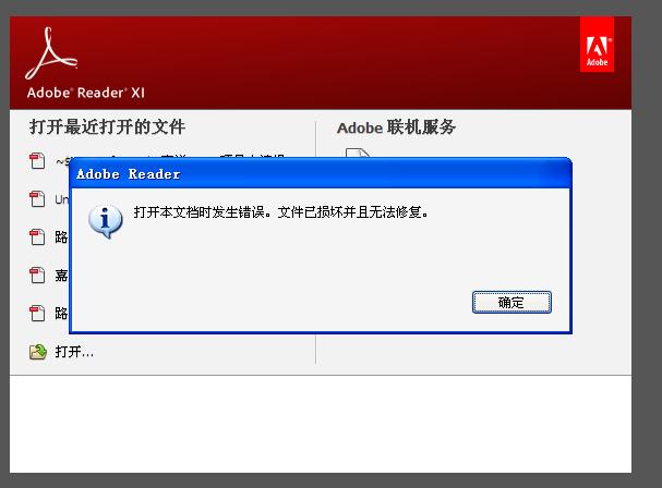 电脑pdf文件打不开
