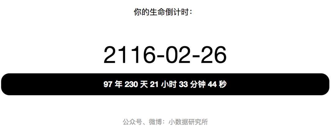测试自己的死亡日期截图
