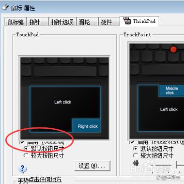 啟用或禁用thinkpad touchpad截图