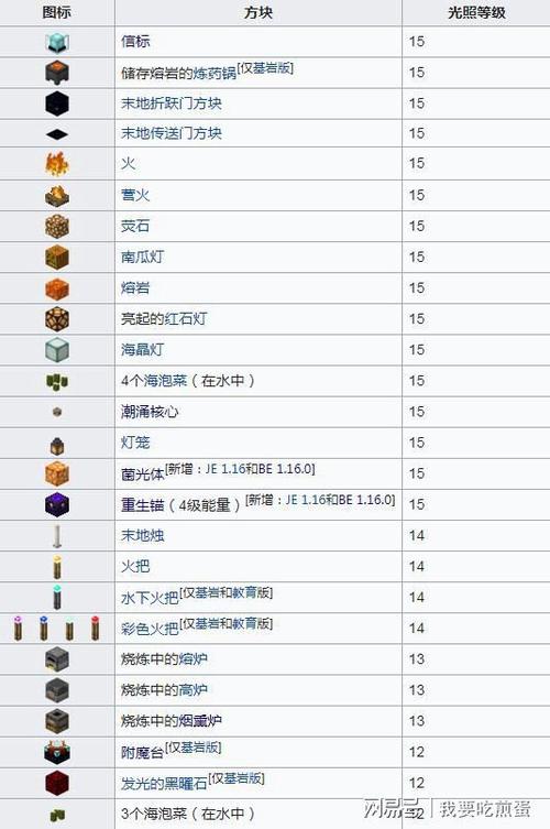 我的世界亮度怎么看图标