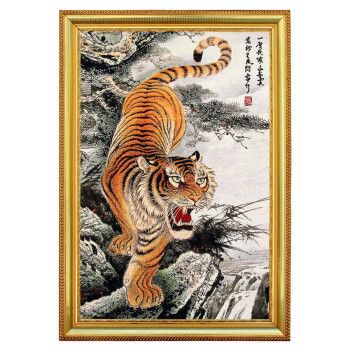 客厅可以挂猛虎下山吗