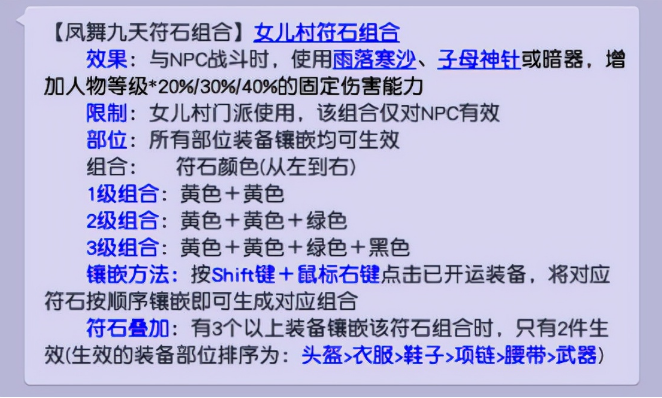 无底洞装备符石组合