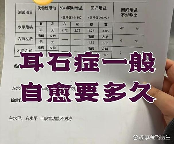 耳石症一般几天能恢复正常