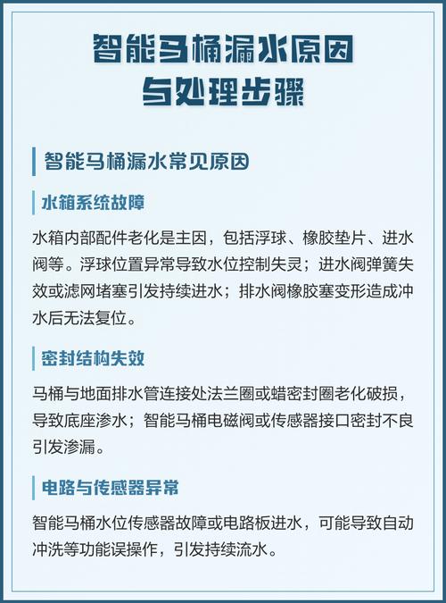 智能马桶滴水的原因